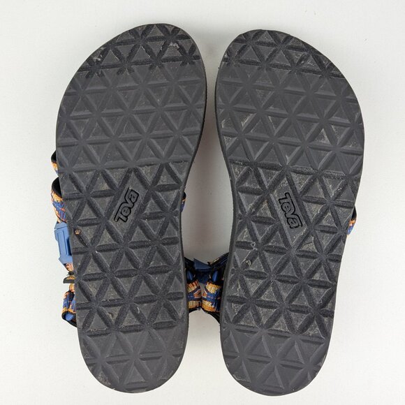 Teva Original Dorado Sandals Women's Size 8 Blue Yellow Aztec - Picture 6 of 7